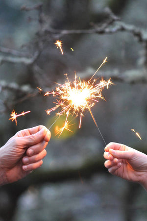 Gold Heart Sparkler