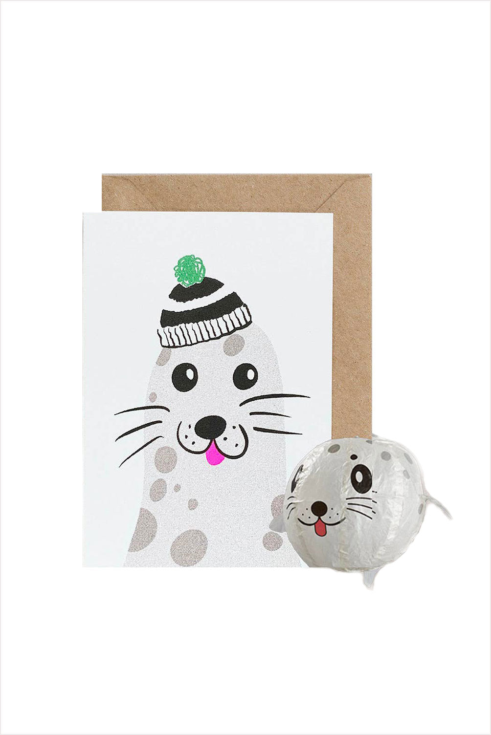 Japanese Paper Balloon Seal Card