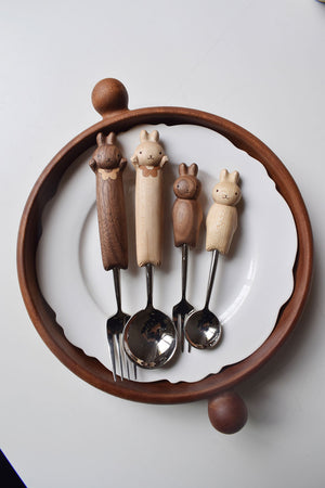 Hand-Carved Bunny Spoon