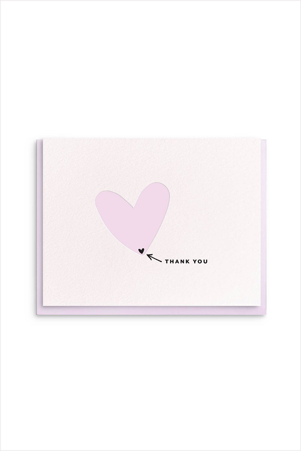 Bottom of Heart Letterpress Card