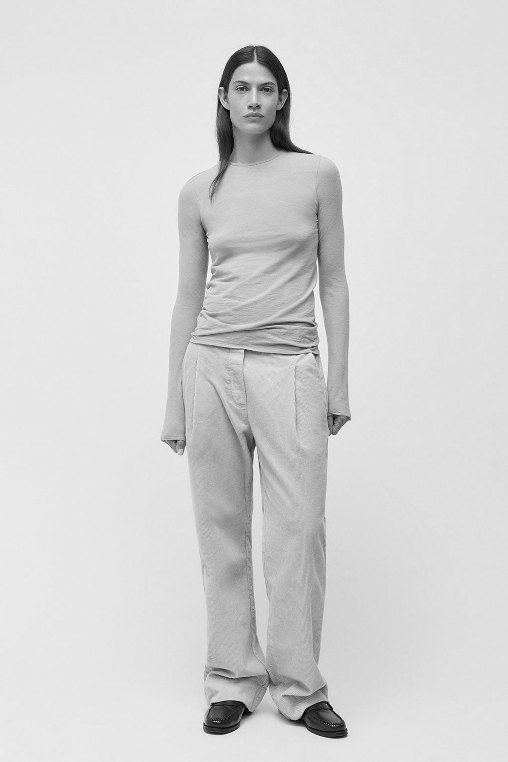 AIAYU Gentle Long Sleeve Tee White