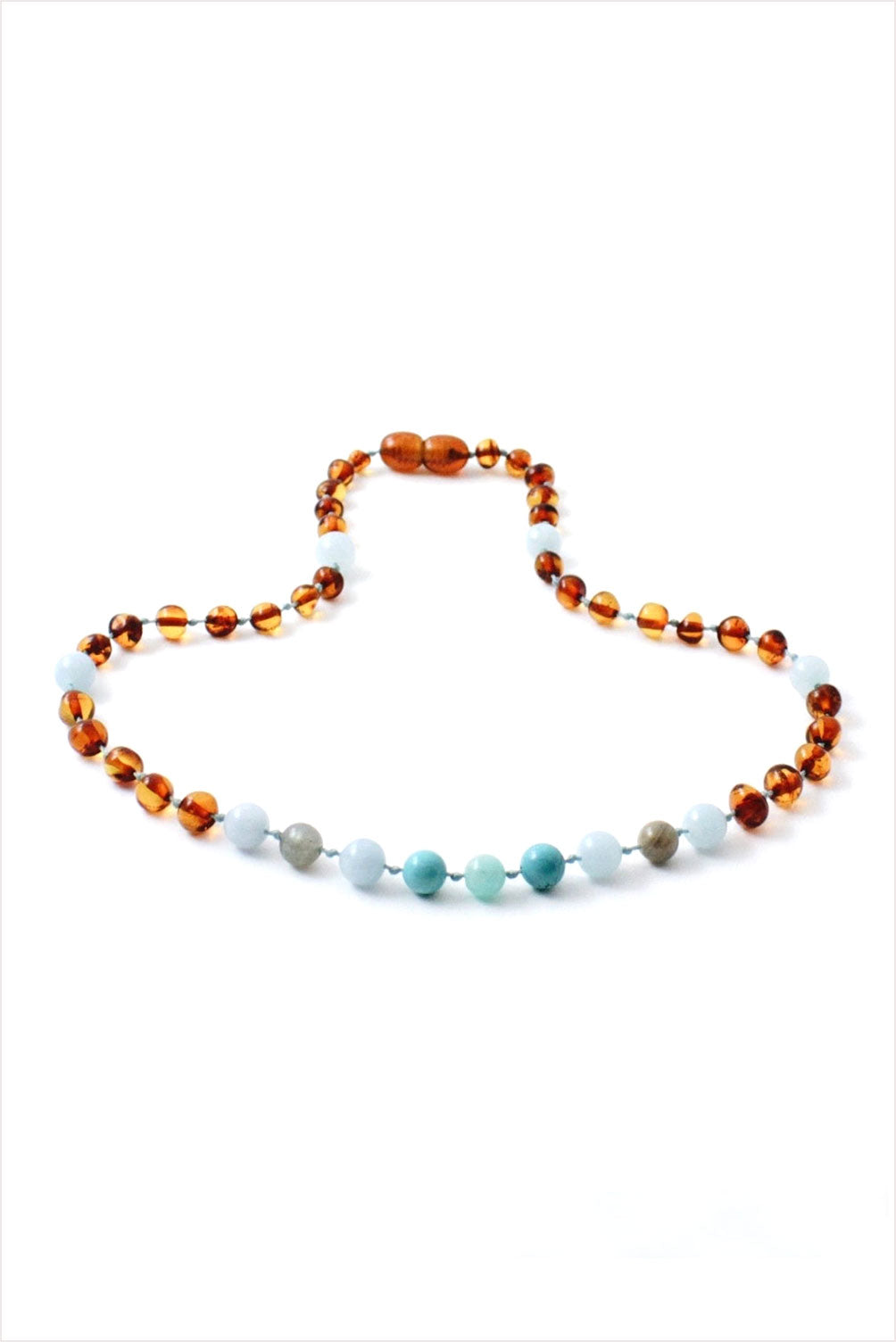Amber Teething Necklace Rain