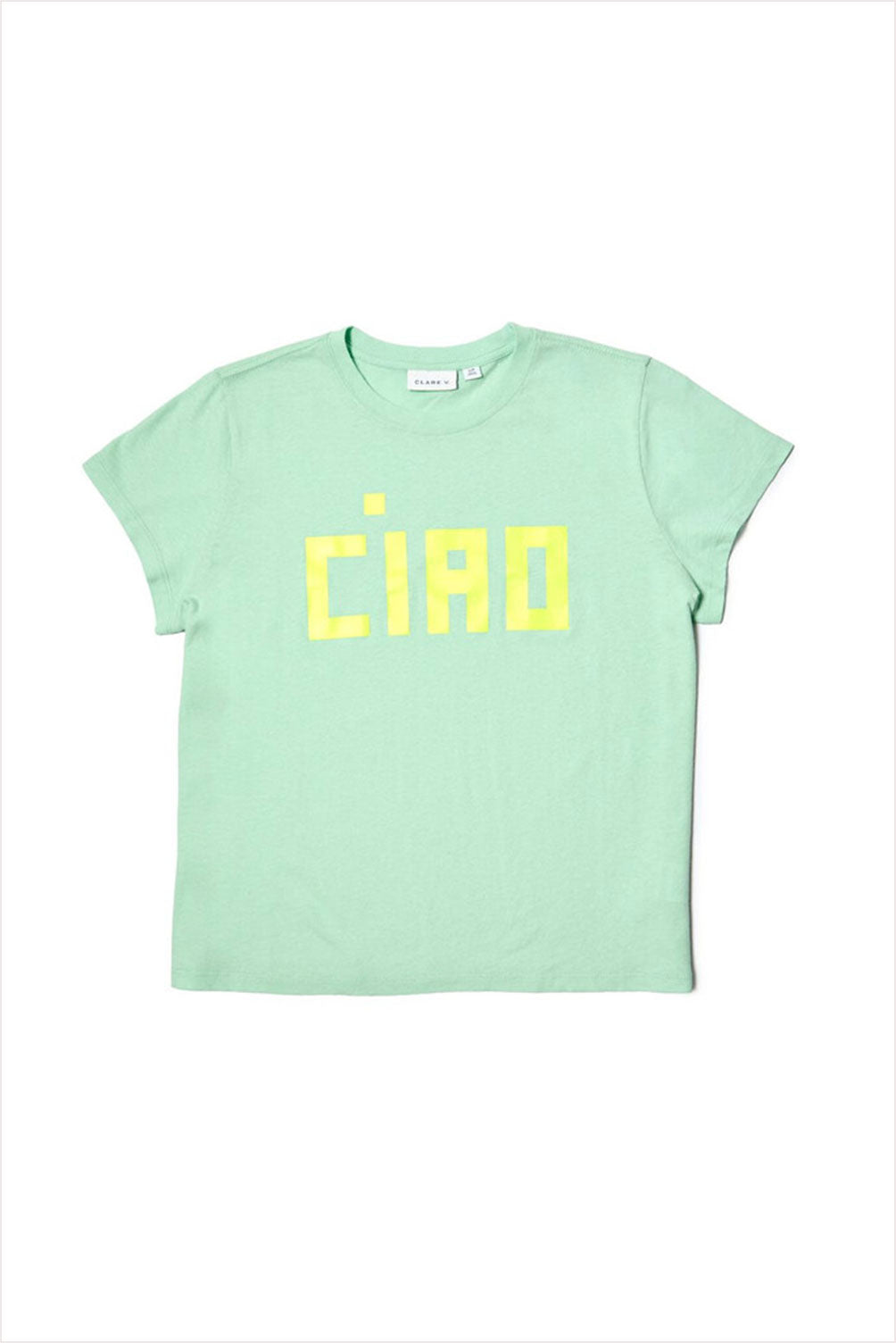 Clare V Classic Linen Blend Ciao Tee