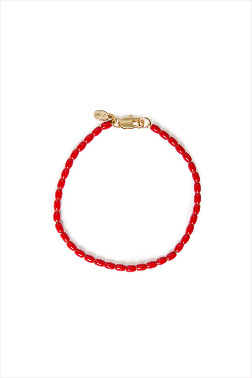 Clare V Enamel Barrel Chain Bracelet