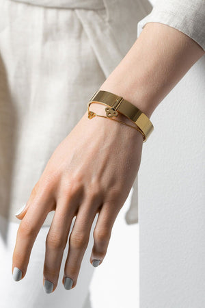 Key Lock Bangle Gold