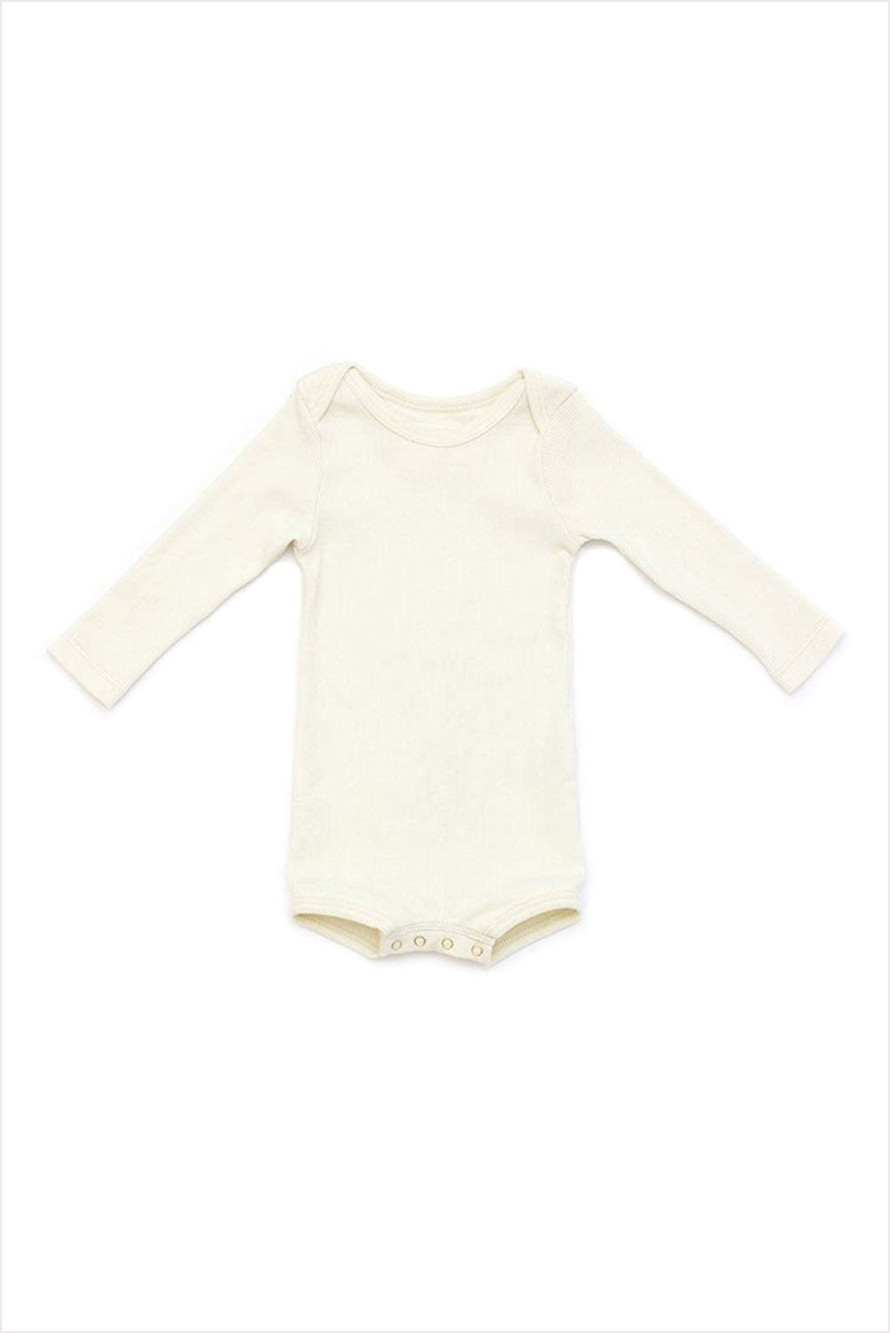 Long Sleeve Crawler w/ Snaps Sand