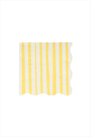 Yellow Stripe Small Napkins