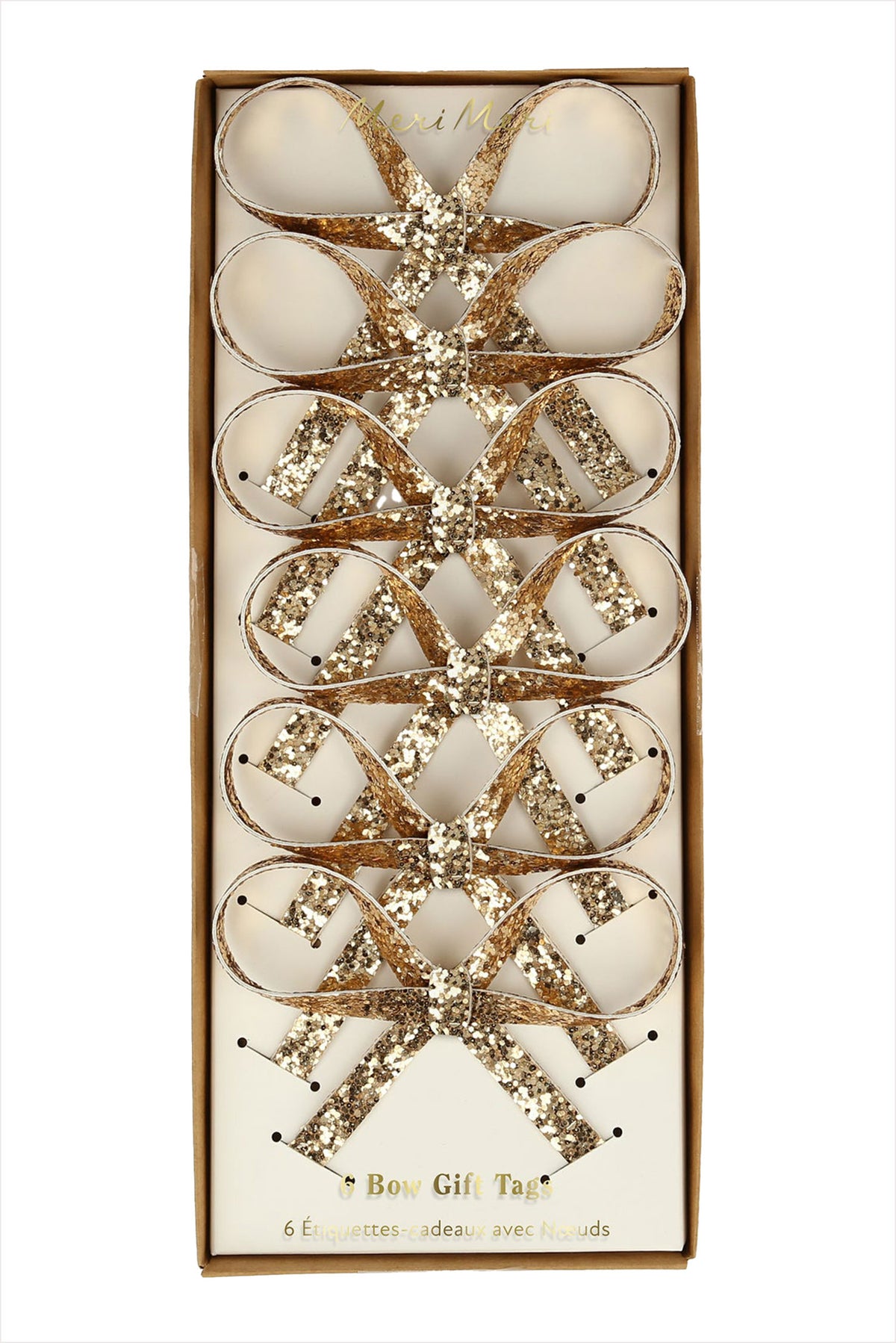 Glitter Bow Gift Tag Set