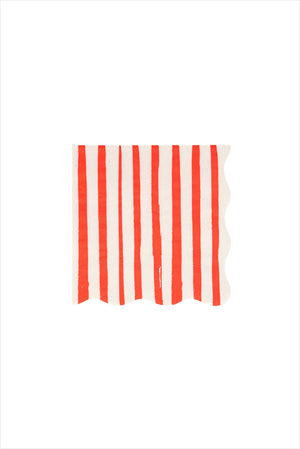 Red Stripe Small Napkins