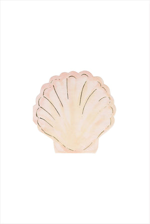 Watercolor Clam Shell Napkins