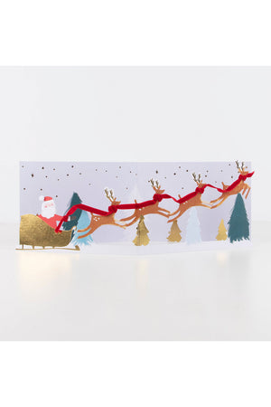 Santa's Sleigh 3D Card