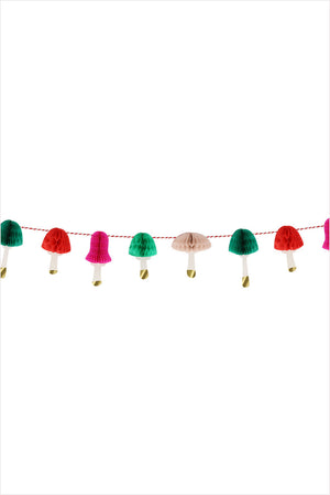 Mini Mushrooms Honeycomb Garland