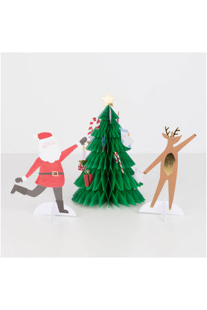 Festive Honeycomb Tree Card