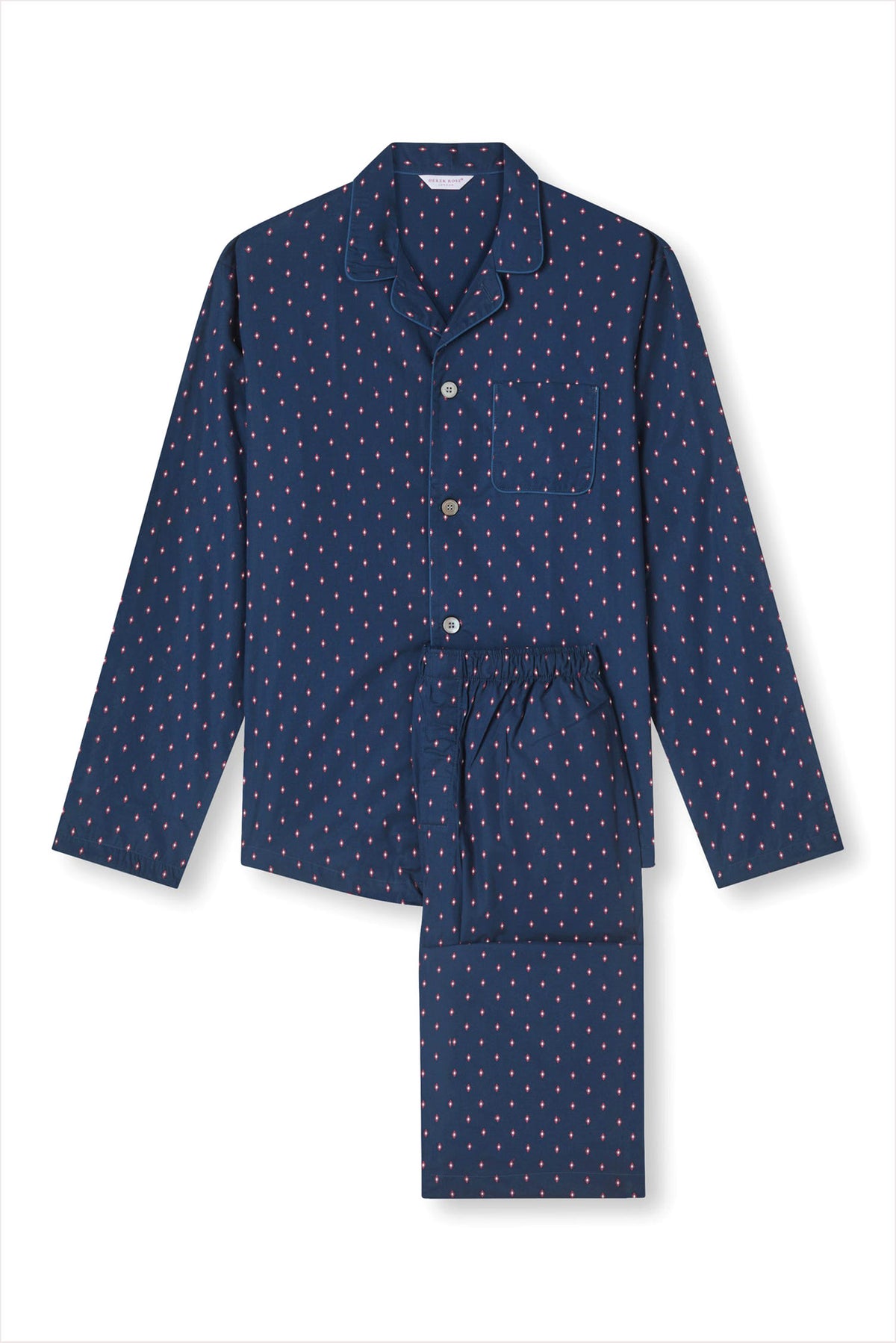 Derek Rose Men&#39;s Modern Pajamas Nelson 96