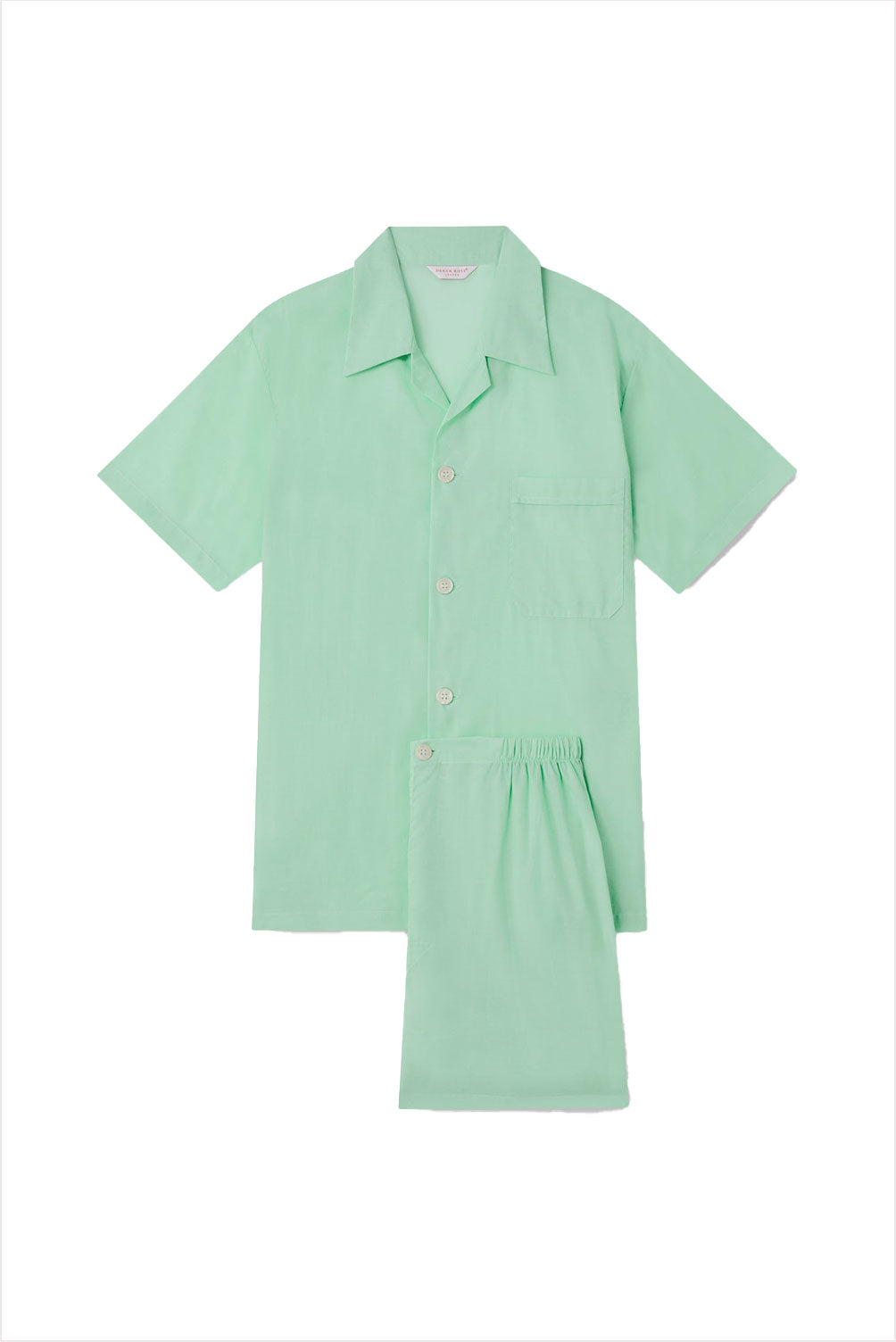Derek Rose Women&#39;s Shortie Pajama Set Amalfi Mint 1