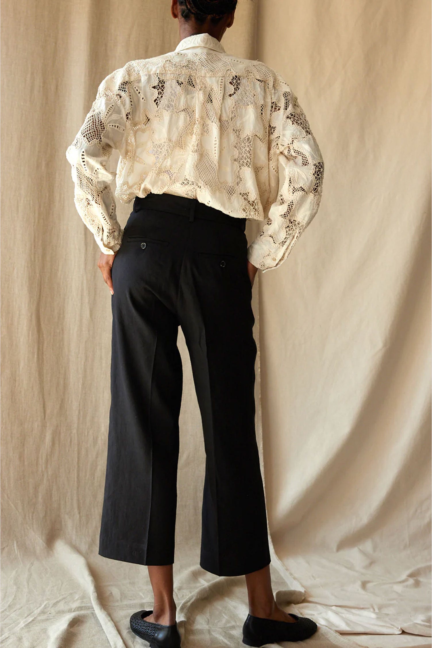 Caron Callahan Carisi Pant Black flora and henri