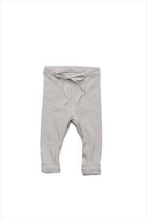 Rib Baby Legging Pale Gray