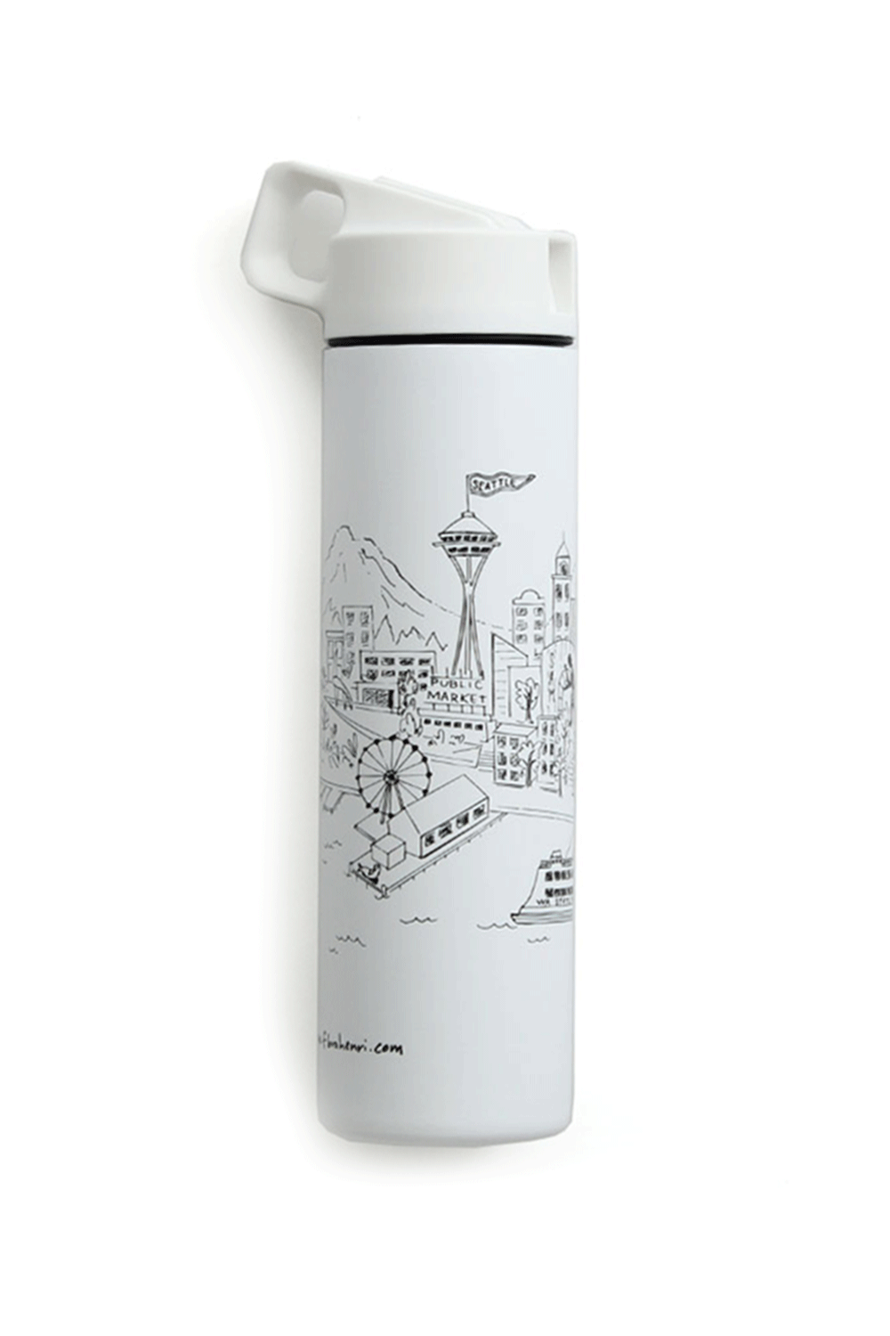 F&amp;H Seattle Skyline Water Bottle