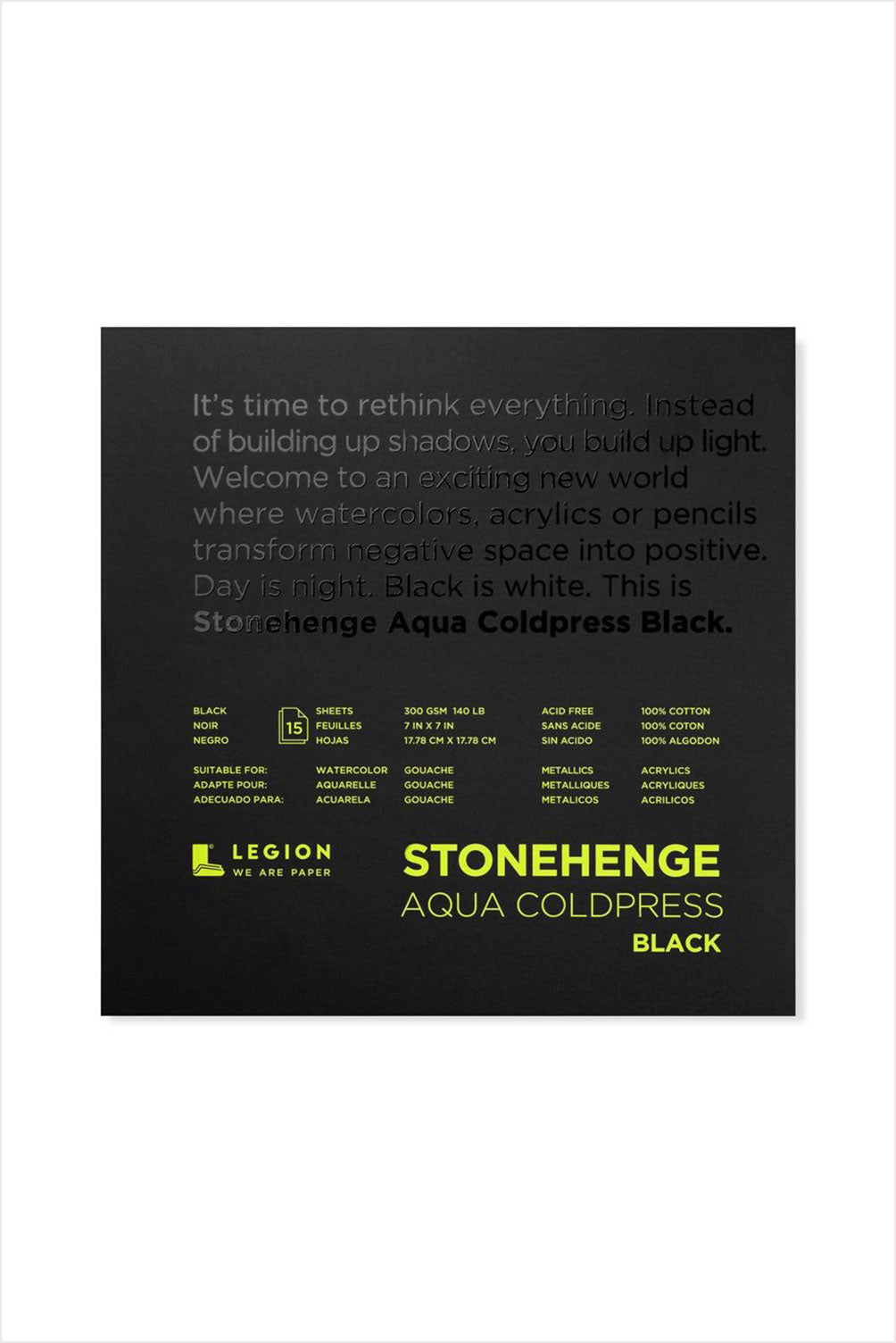 Stonehenge Aqua Watercolor Pad 7x7