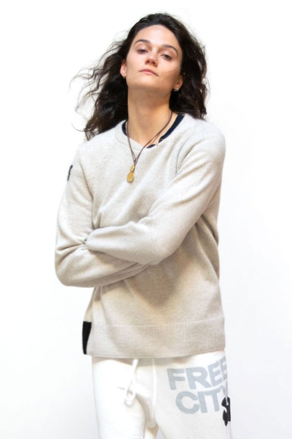 FREECITY Loropiana Cashmere Crew Supernatural