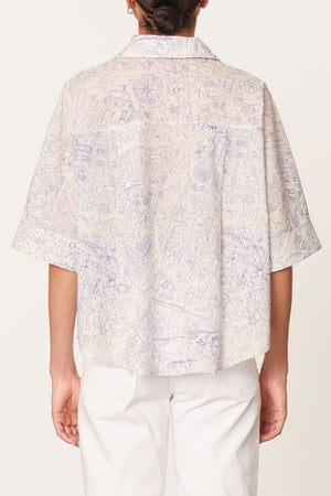 Vanessa Bruno Bobby Shirt Blanc/ Bleu