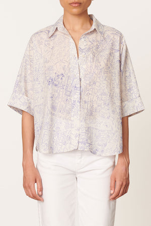 Vanessa Bruno Bobby Shirt Blanc/ Bleu