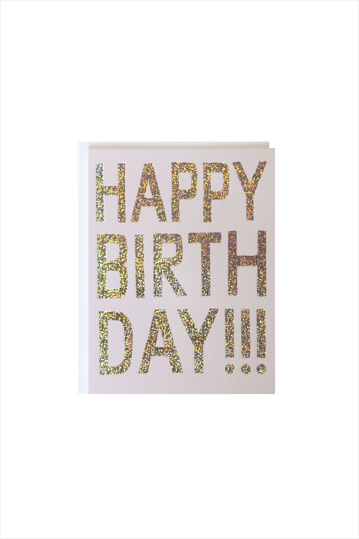 Glitter Hologram Foil Birthday Card