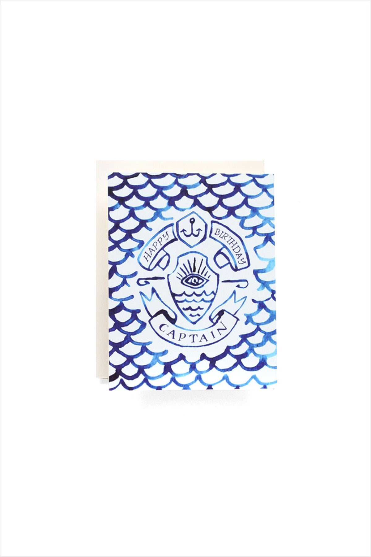 Indigo Captain Birthday Card