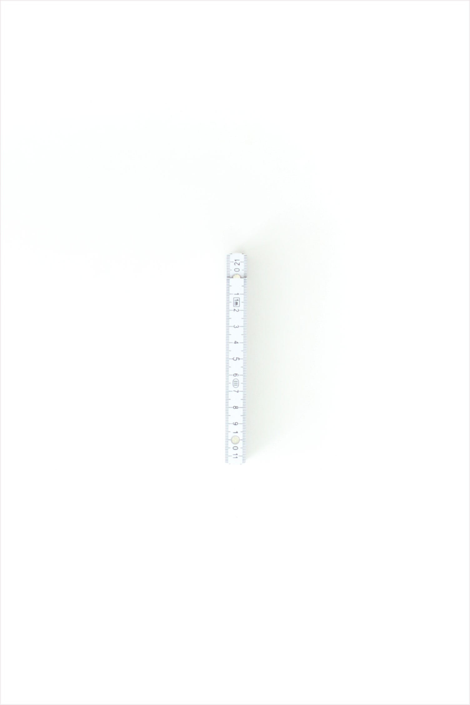 Meter Folding Ruler White