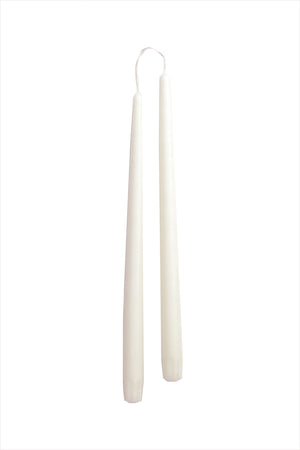 Taper Candles Pair Ivory