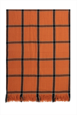 Tamba Cashmere Blanket Tibetan Orange