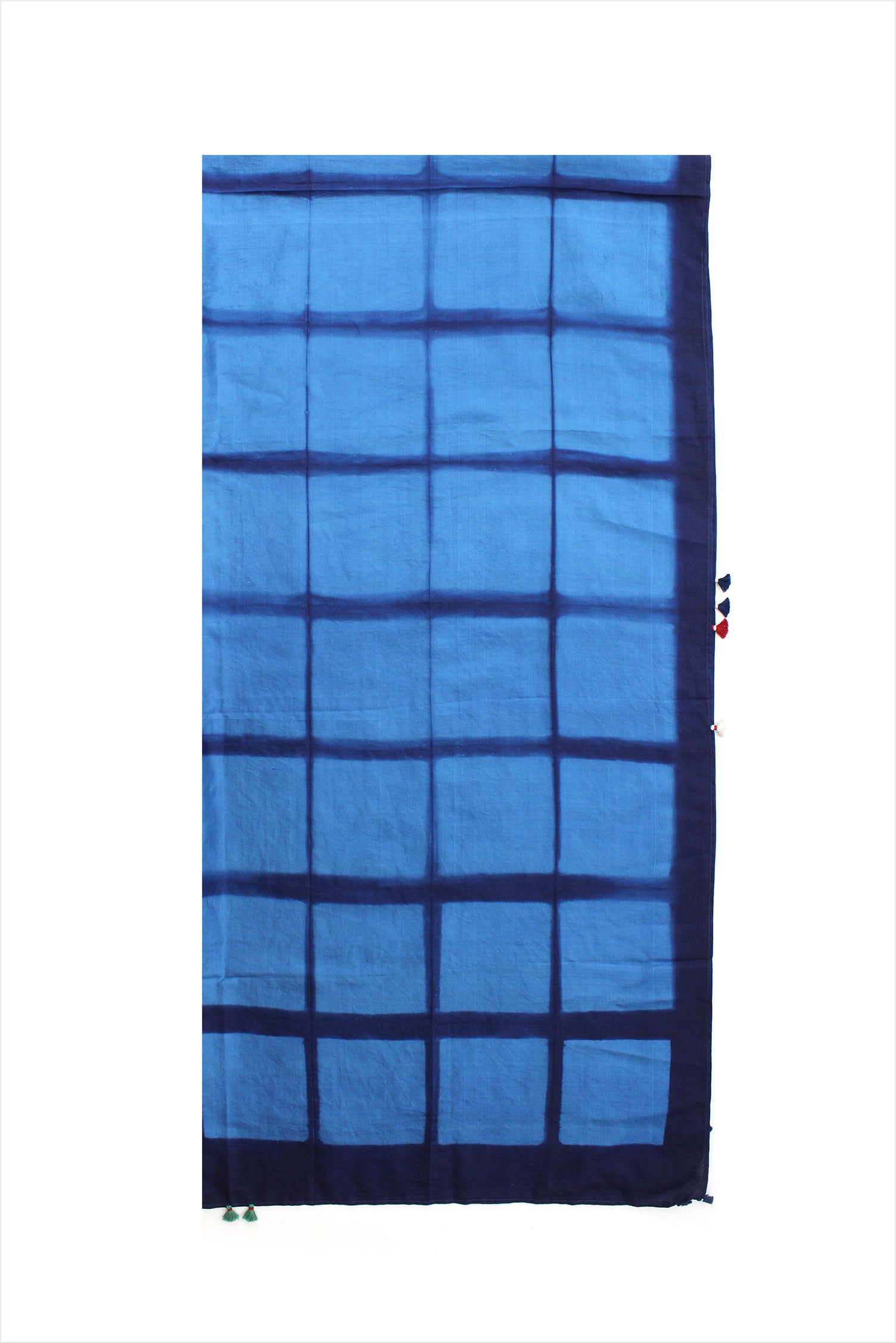 Injiri 149 Navy Indigo Silk Scarf