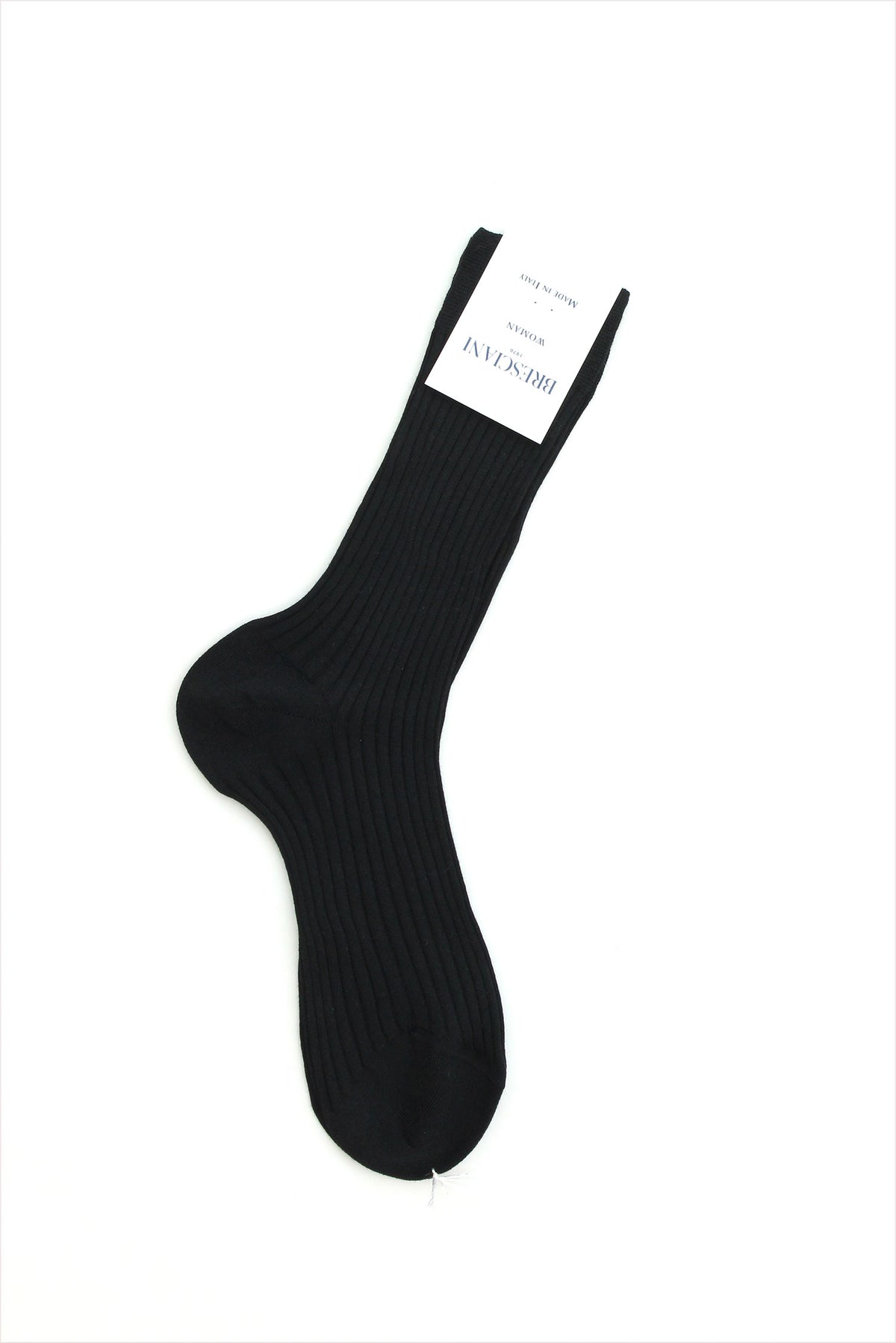 Bresciani Women&#39;s Cotton Long Socks Black