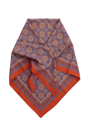 Wool Silk Scarf Chilli