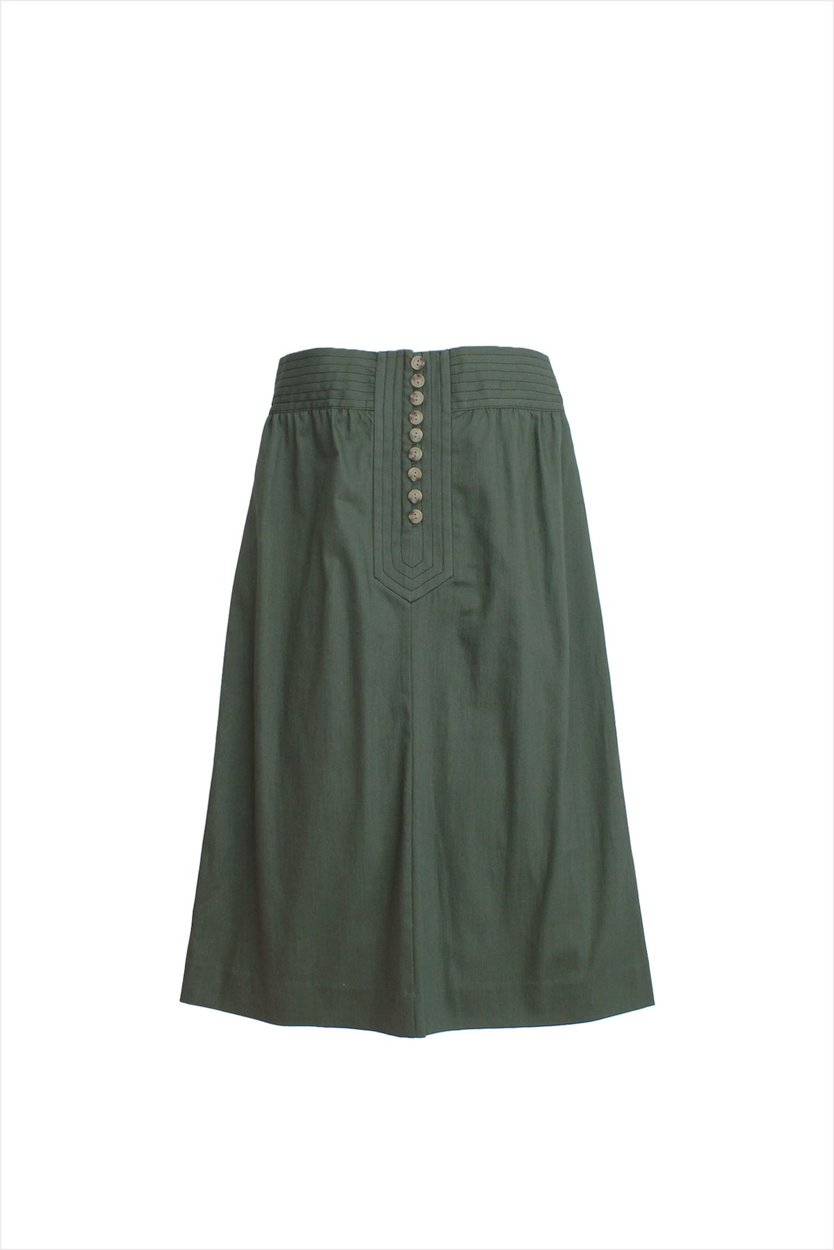 F&amp;H Women&#39;s Button Front Skirt Hunter Green