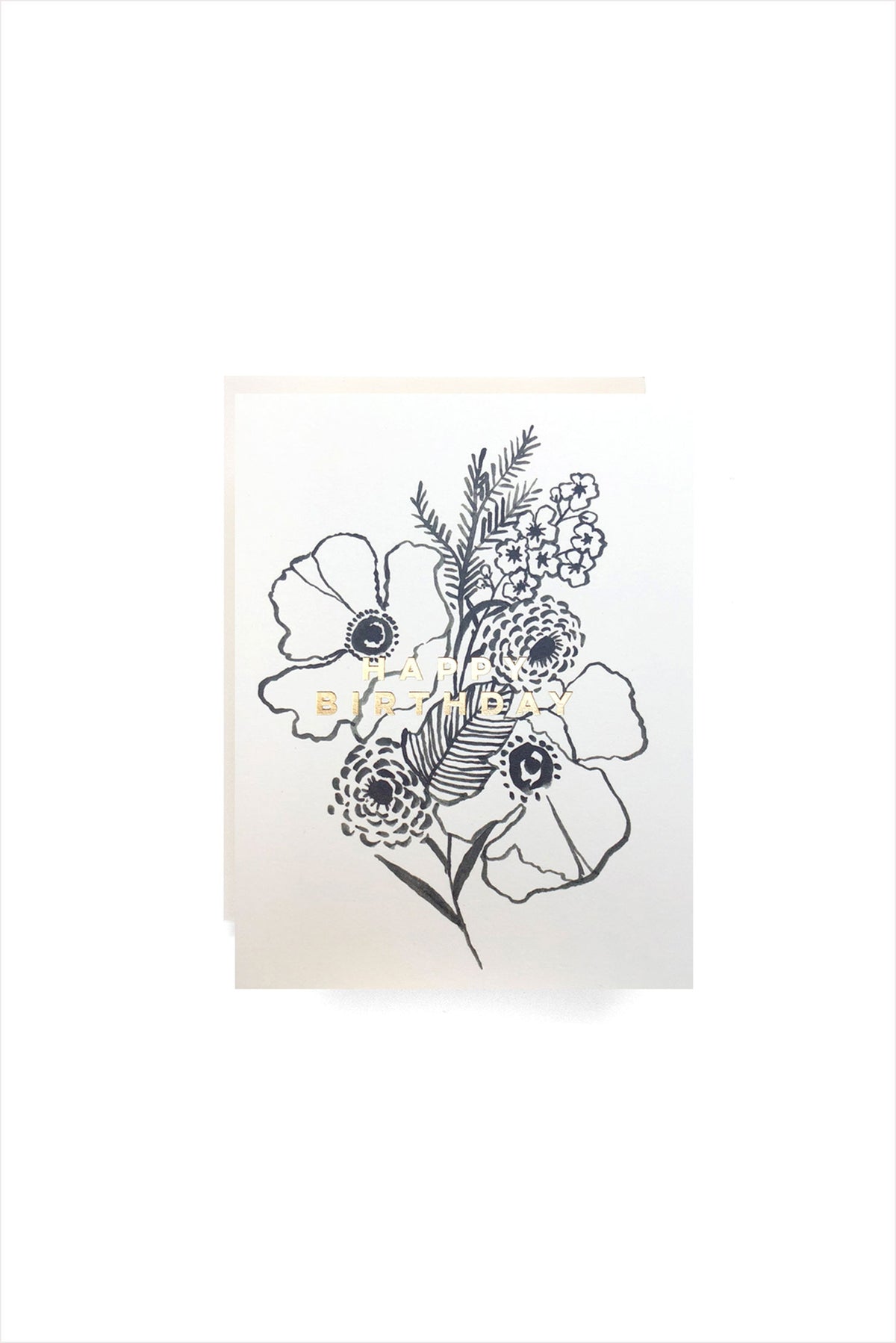 Poppy Bouquet Birthday Card