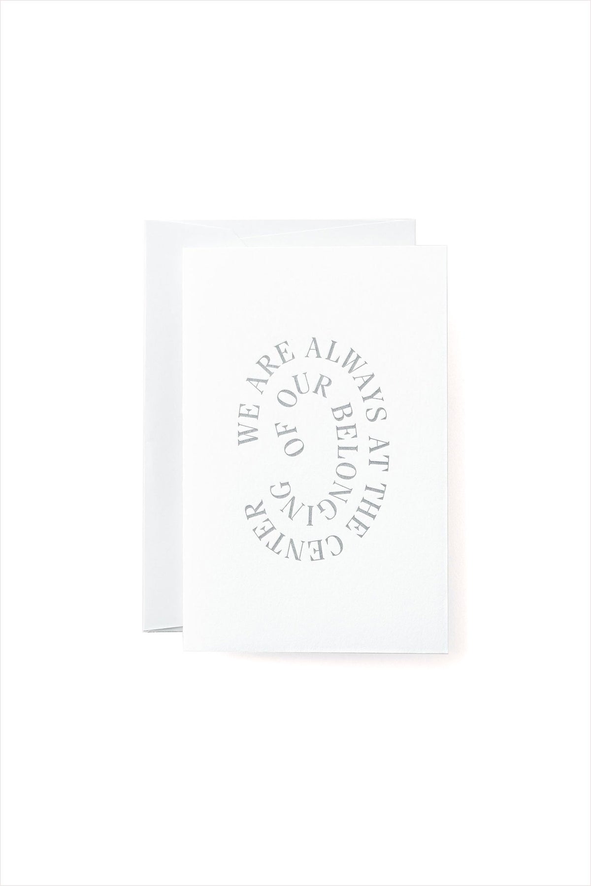 Belonging Card