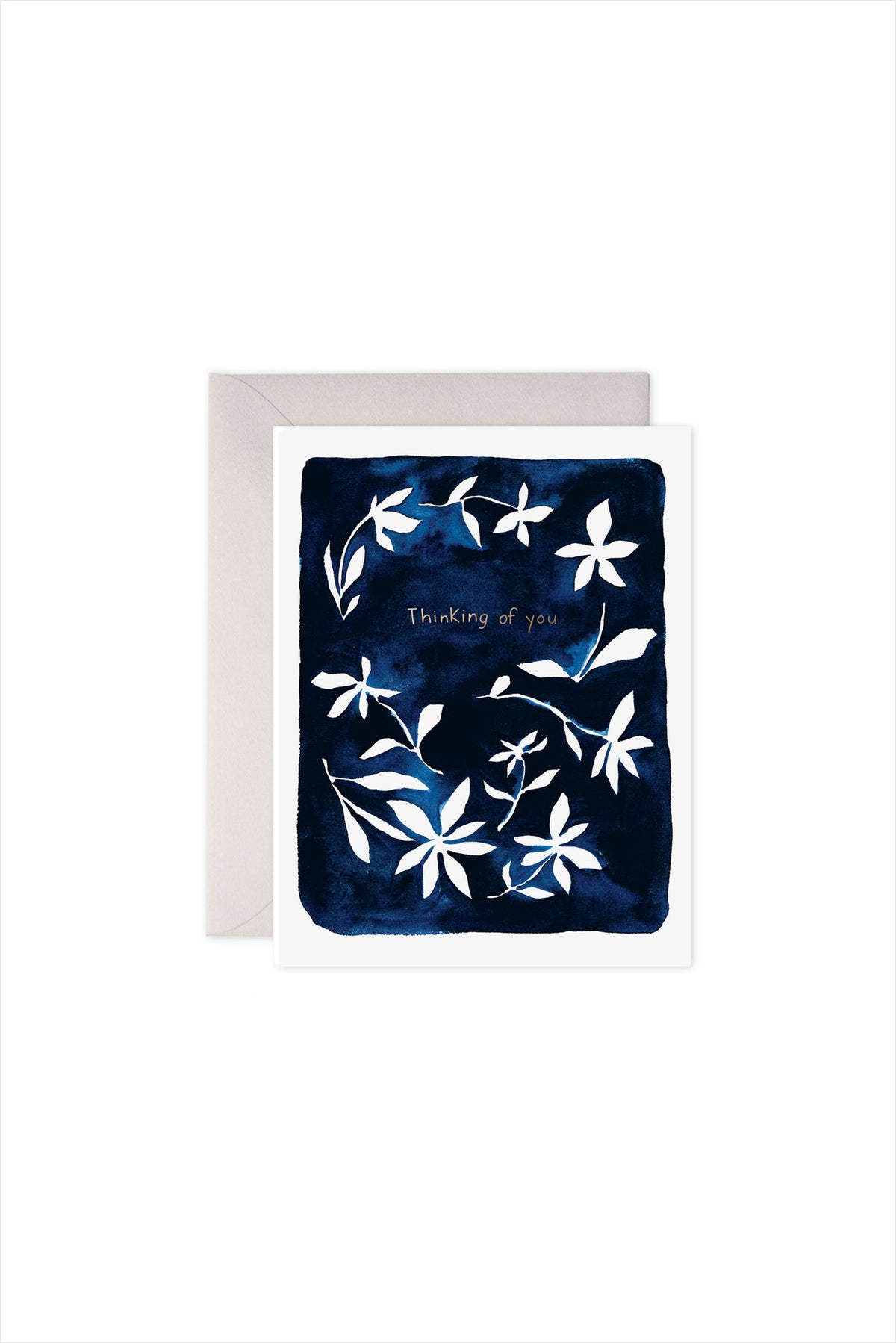 Indigo Flowers Card