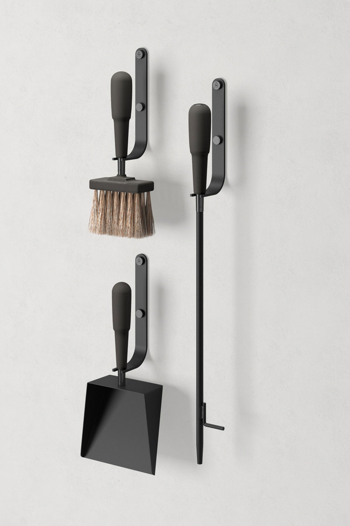 Eldvarm Emma Fireplace Wall Set Noir