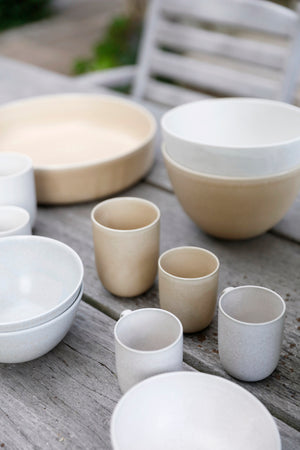 Cecile Preziosa Stoneware Mugs Snow