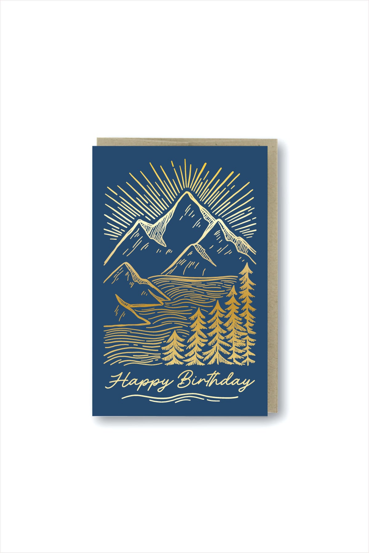 Birthday Mountainscape Card