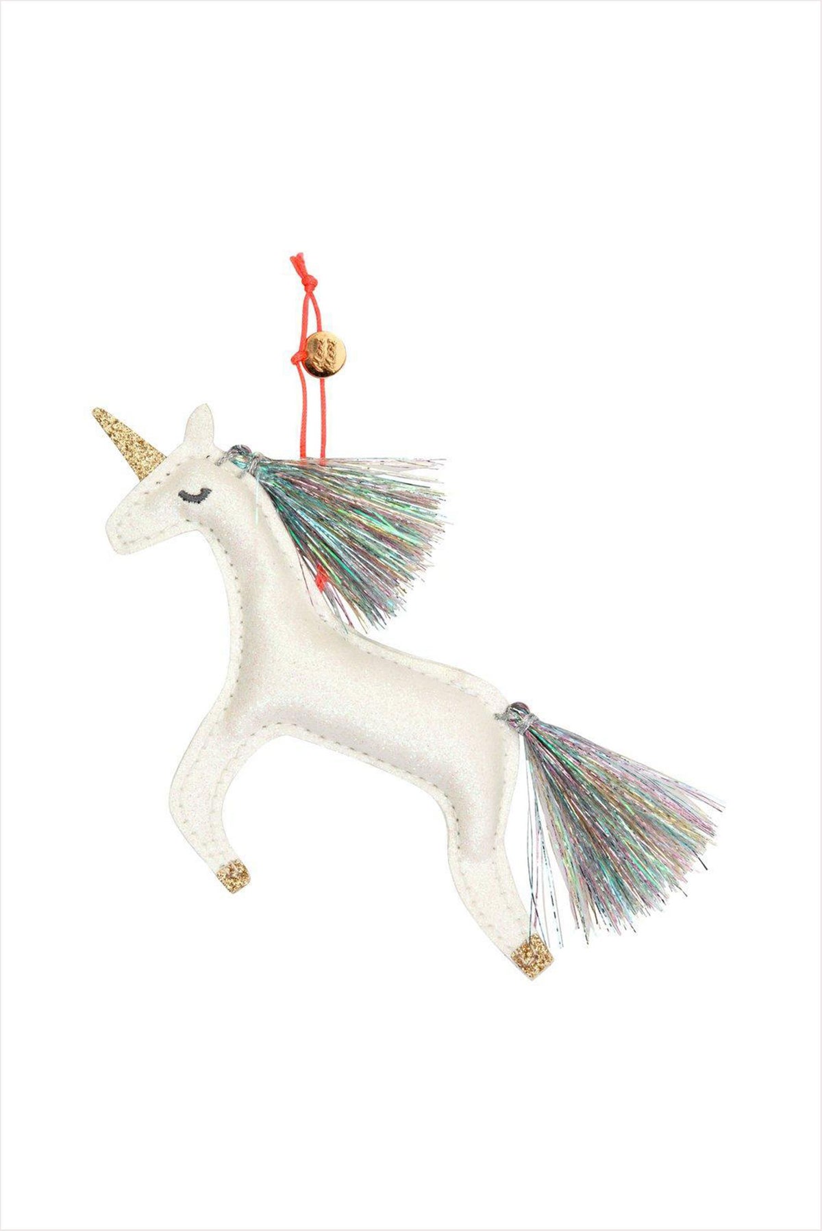 Unicorn Glitter Fabric Ornament Tree Decoration
