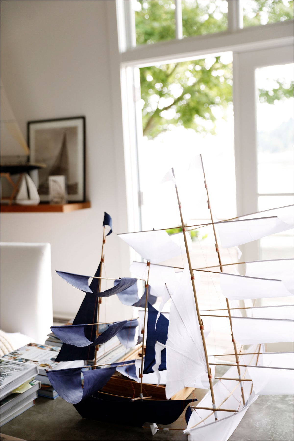 Sailing Ship Kite Indigo