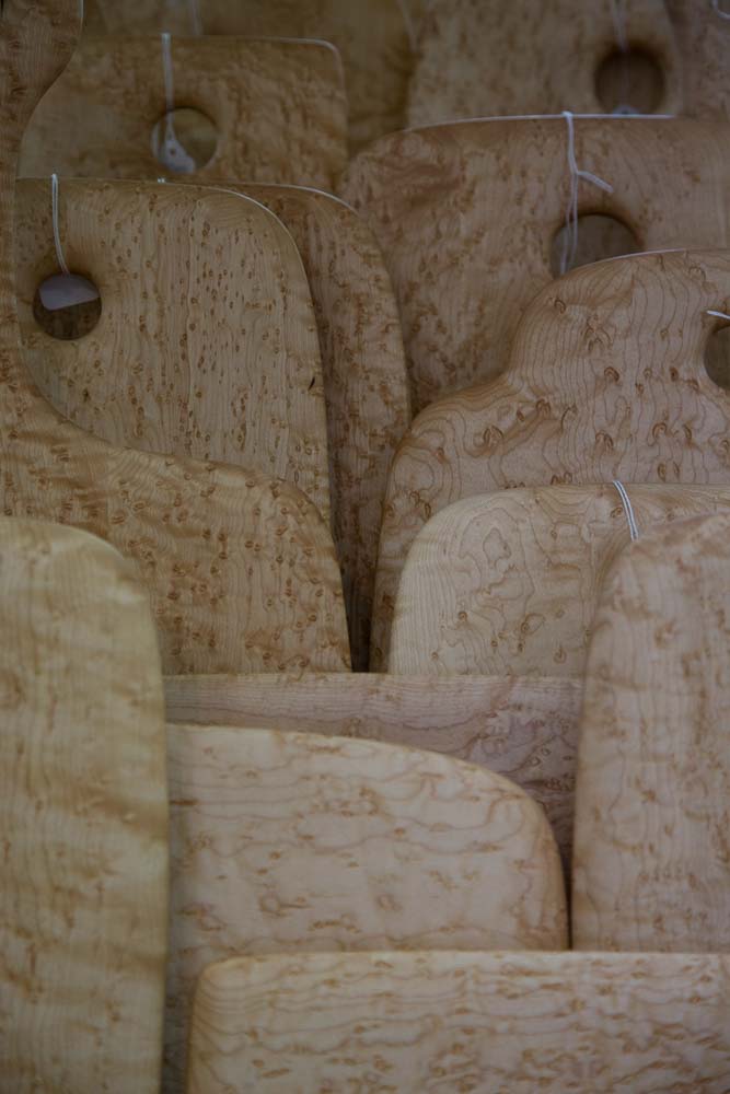 Edward Wohl Maple Bird&#39;s Eye Cutting Board #7