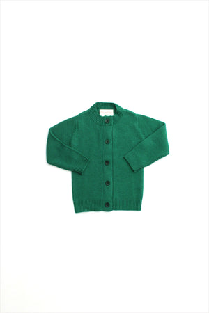 Children's Cashmere Cardigan Emerald