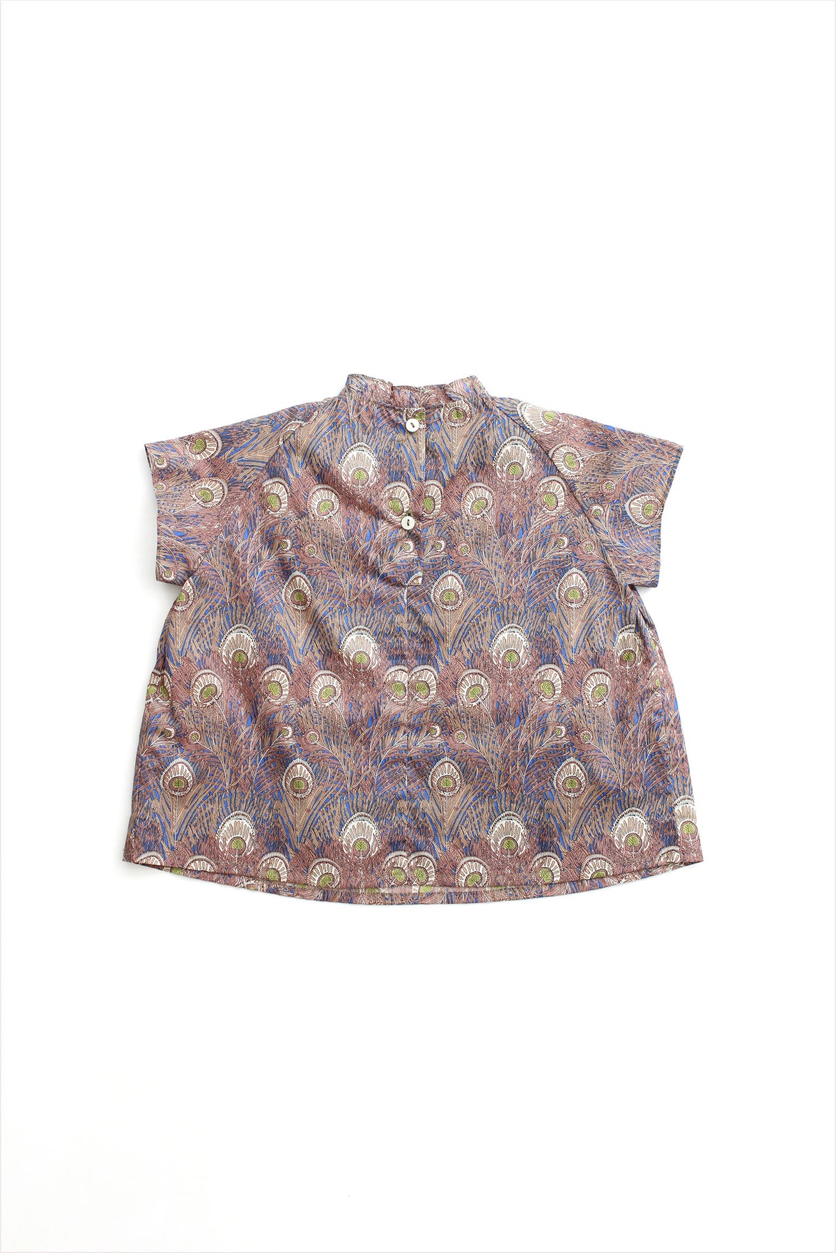 Liberty Peacock Blouse Cocoa