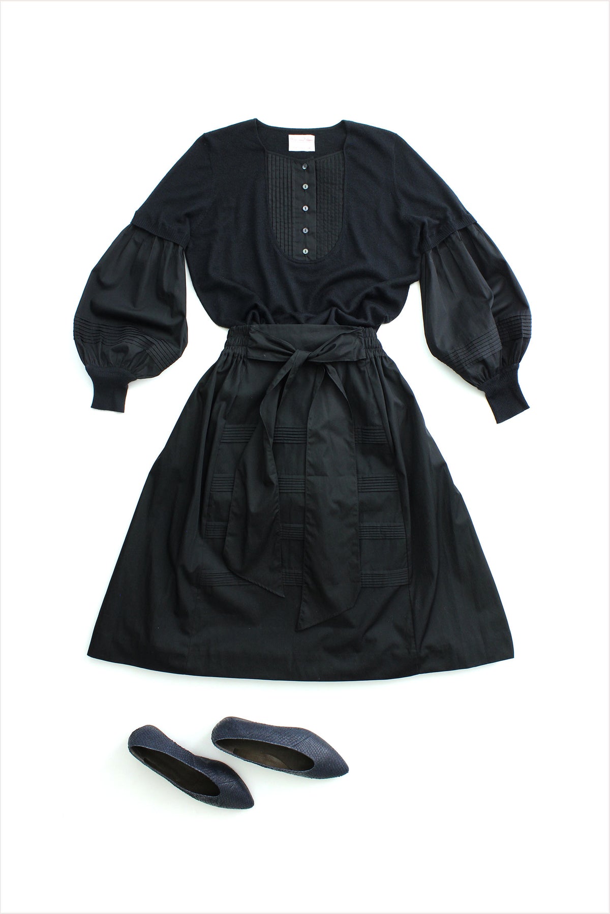 F&amp;H Helena Wrap Belt Black White