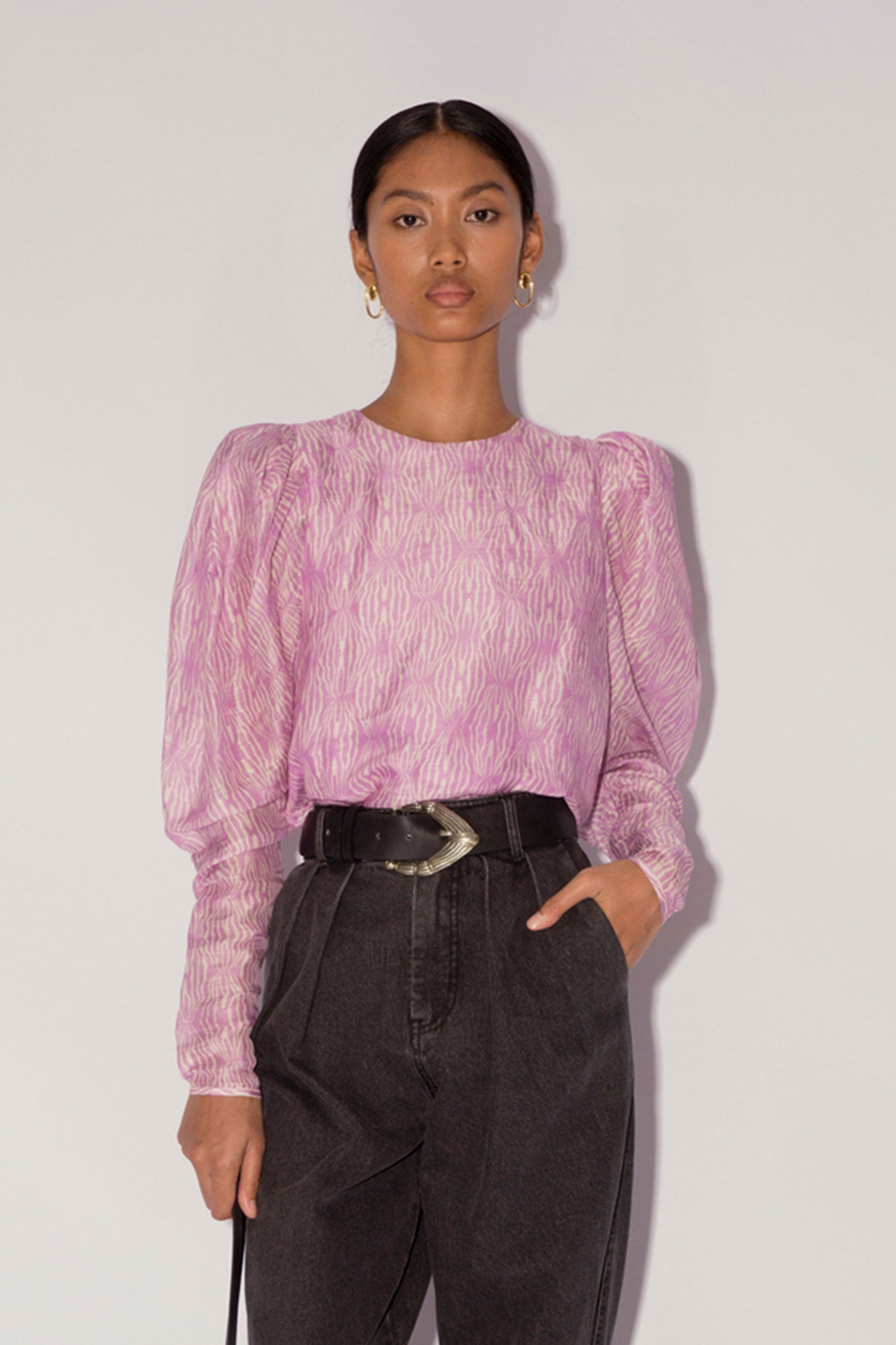 Magali Pascal Lowry Top Lavender Rainforest