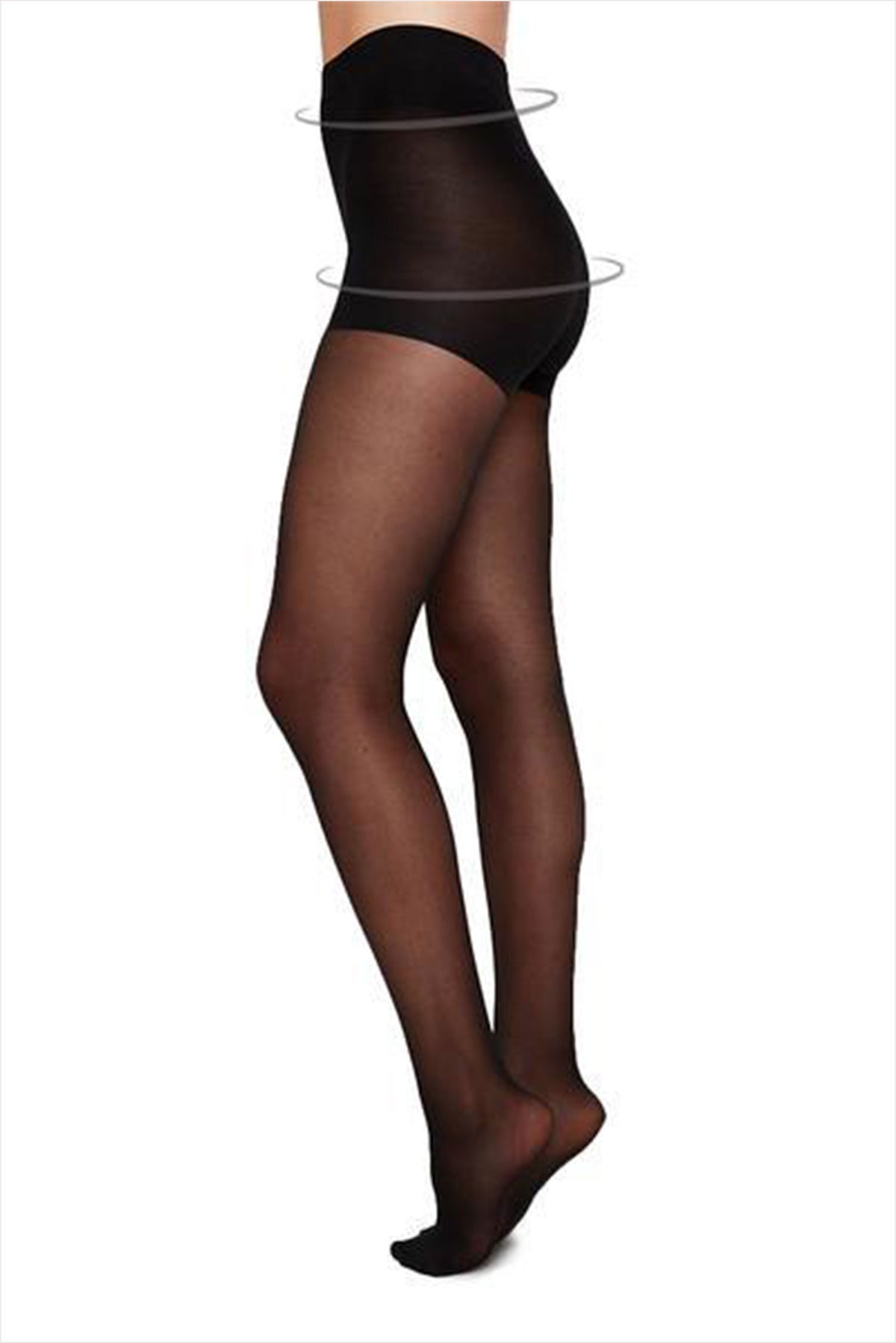Swedish Stockings Moa Control Top Black