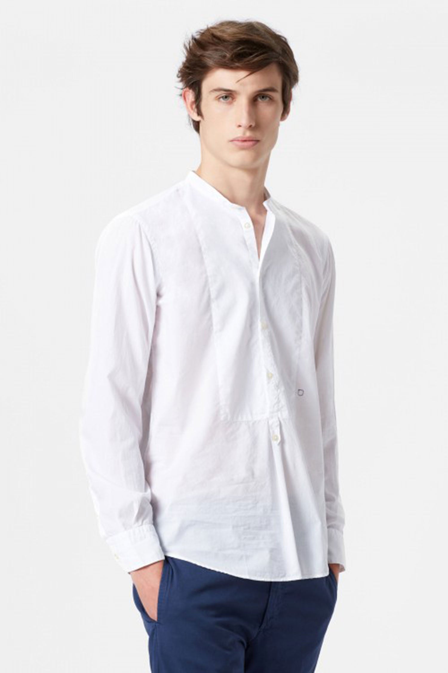 Massimo Alba Kos Shirt White Linen
